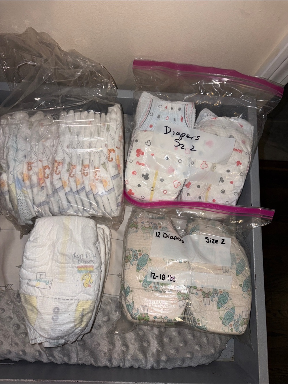 41 Baby Diapers - mixed brands. Size 2